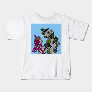 Robots 58 (Style:3) Kids T-Shirt